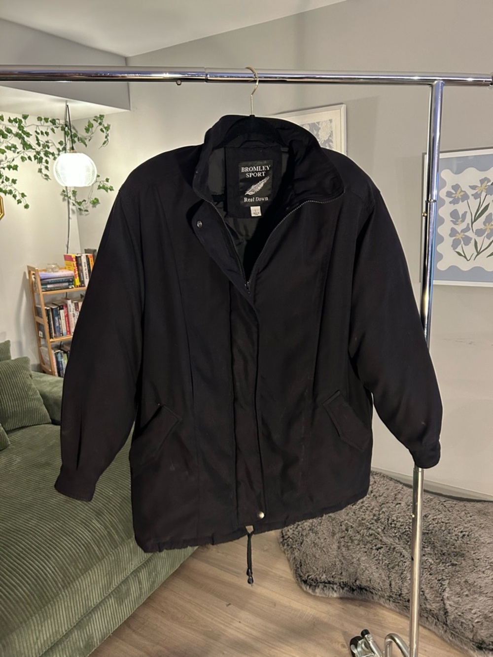 Bromley Real Down Black Jacket